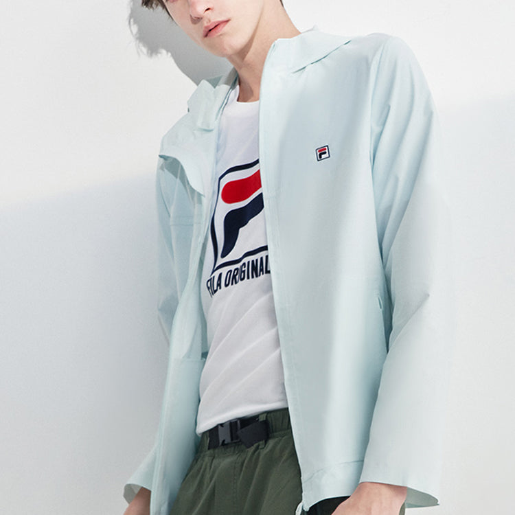 FILA Sports hooded Woven Jacket Mint Green F11M028701F-TQ
