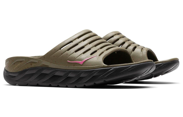HOKA ONE ONE x Bodega Ora Recovery Slide 'Martini Olive Jet Black' 1129090
