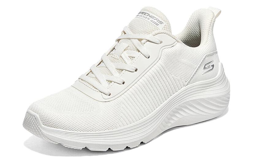 (WMNS) Skechers Bobs Squad Waves 'White' 117470-OFWT