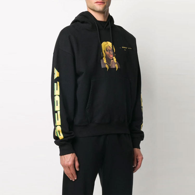 Off-White x Theophilus London Crossover Bebey Printing Casual Cozy Black OMBB037G20FLE0081018
