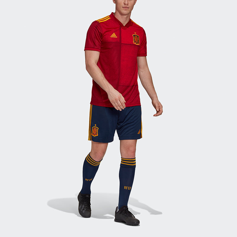 adidas Fef H Sho Spanish national team Home Soccer/Football Sports Shorts Navy Blue EH4210