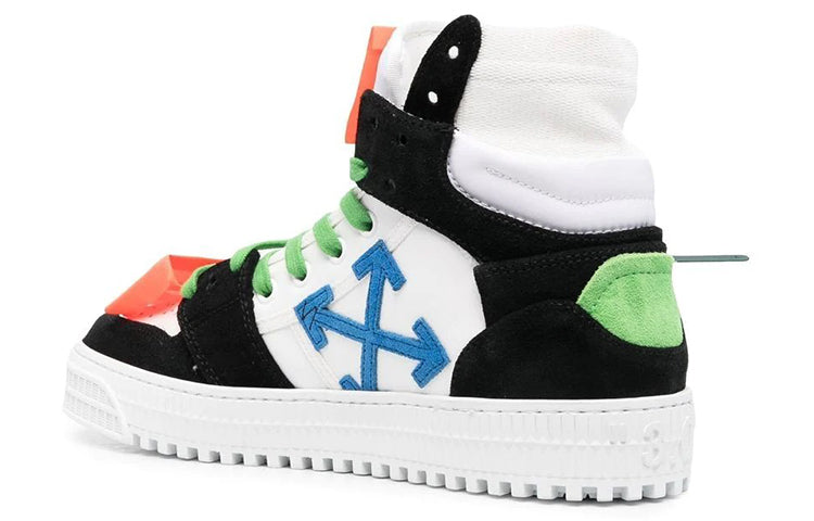 Off-White Off-Court 3.0 High 'Black White Green' OMIA065S22LEA0040155