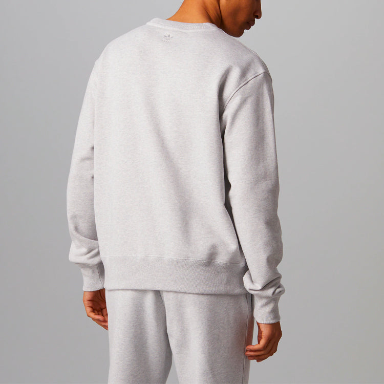 adidas x Pharrell Humanrace Logo Sweatshirt 'Light Grey' HI5543
