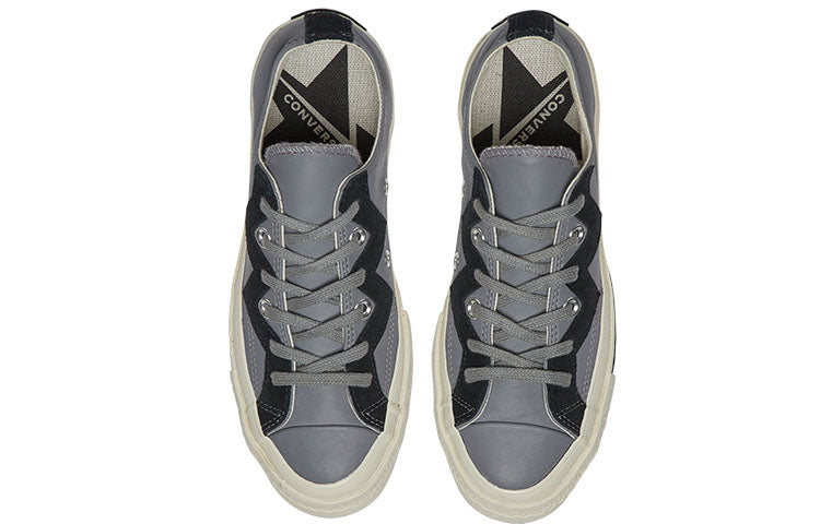 (WMNS) Converse Chuck 1970s Leather Low Top Grey Black 566137C