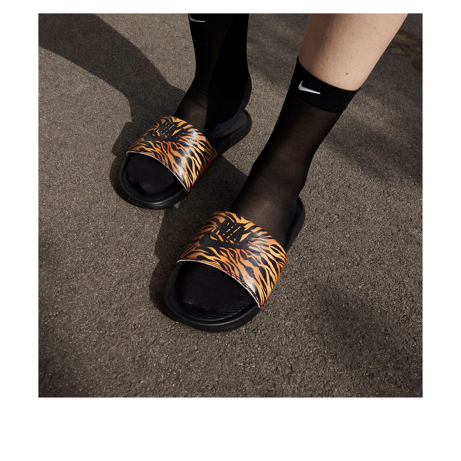 (WMNS) Nike Victori One Printed Slide 'Cheetah Print - Black' CN9676-010