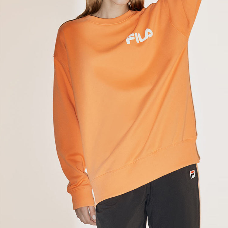 FILA FUSION Alphabet Logo Printing Sports Round Neck Pullover Unisex T11U038205F-OR