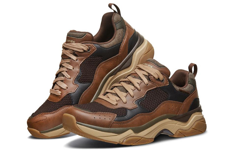 Skechers Staxed Running Shoes Brown 66089-BRN