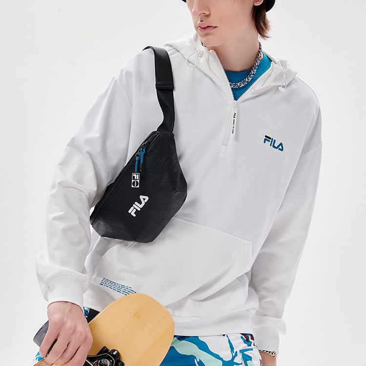 Men's FILA FUSION Skateboard Subject Printing Sports Loose White T11M133204F-WT