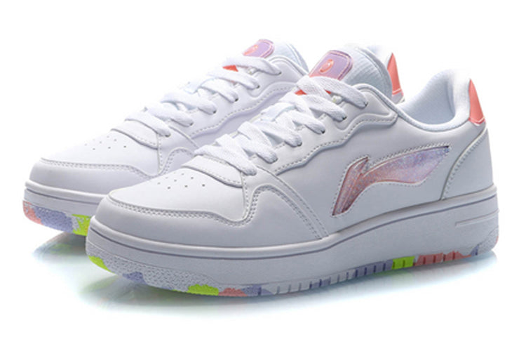 (WMNS) Li-Ning Classic Casual Sneakers 'White Purple' AGCP362-1