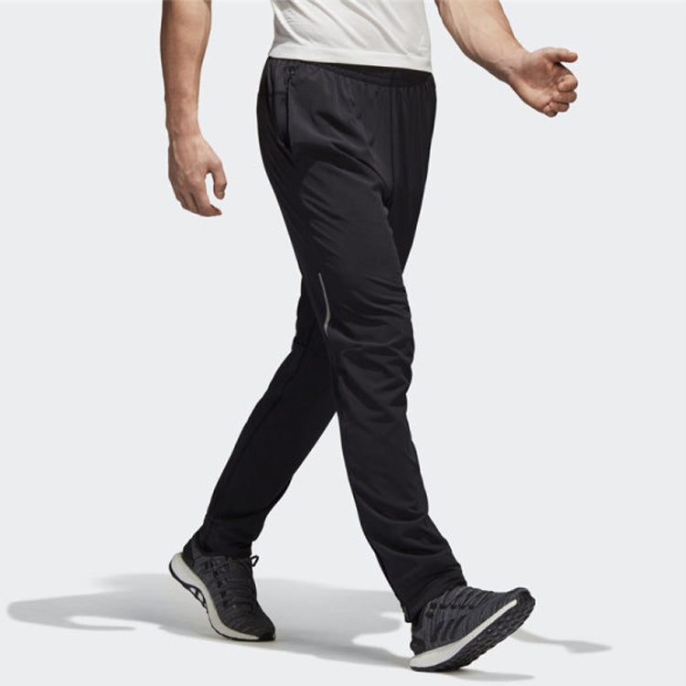 adidas Zipper Tatting Sports Pants Men Black CW5782