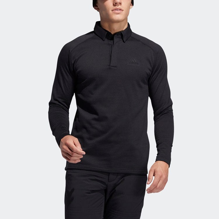 adidas Golf Sports Fleece Long Sleeves polo Black FS6850