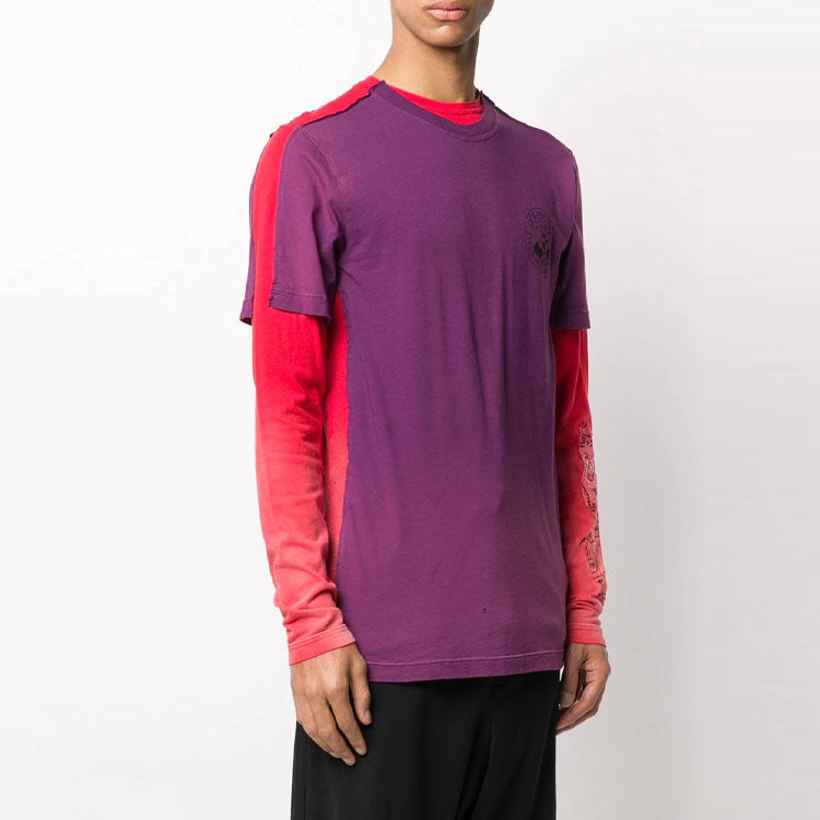 Off-White Pattern Printing Arrow Long Sleeves Version Purple OMAB040S201850311620