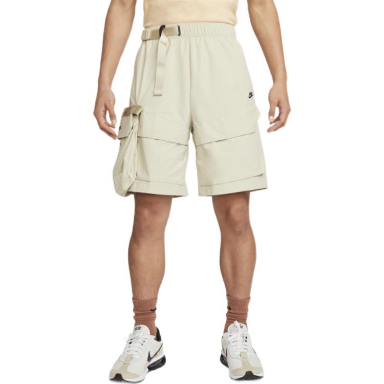 Men's Nike Solid Color Brand Logo Cargo Casual Shorts Brown DM5593-206