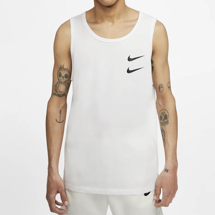 Men's Nike Sports Training Logo White Vest CQ5294-100