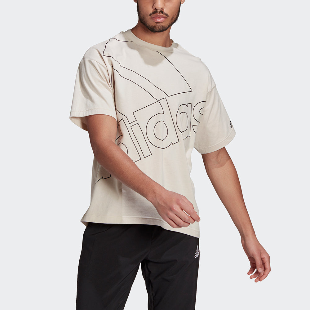 adidas U Favs Q1 T Casual Sports Round Neck Short Sleeve Creamy White GK9423