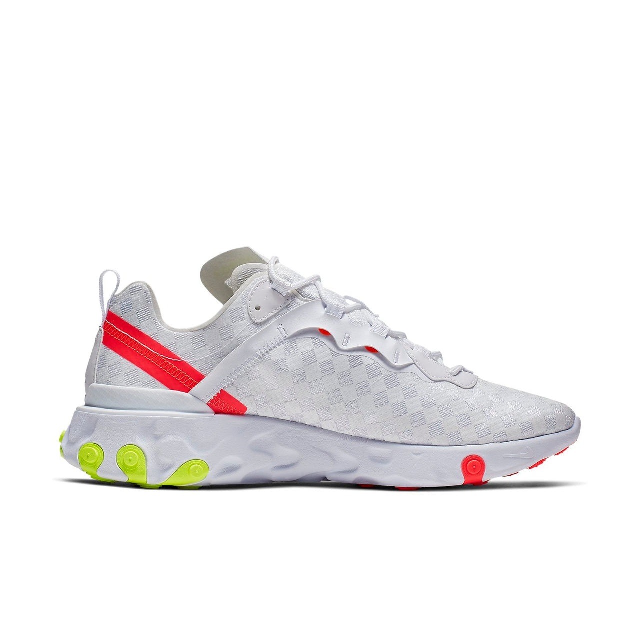 Niker React Element 55 'Checkered White Crimson Volt' CJ0782-100