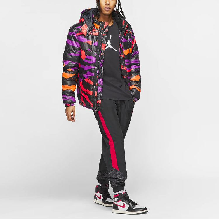 Air Jordan Jumpman Air Short hooded padded Jacket Camouflage BQ5696-551