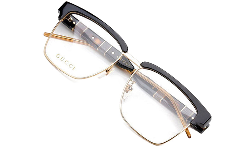Gucci Simplicity Frame Glasses Optical Glasses BlackGold 'Black Gold' GG0605O