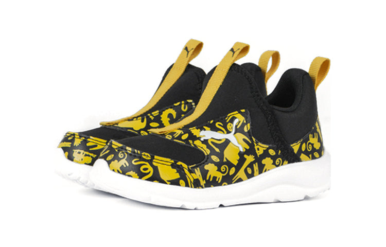 (TD) PUMA Fun Racer Slip On SU 'Black Yellow' 194344-01