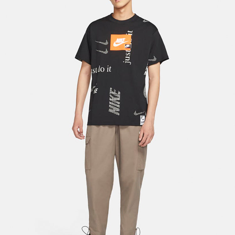 Nike Sportswear Pattern Short Sleeve Black CW0378-010