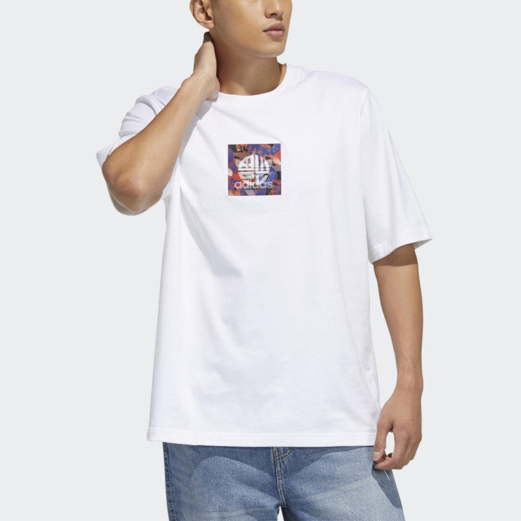 adidas originals Cny Graphic Tee Printed Logo Men's White GN5449