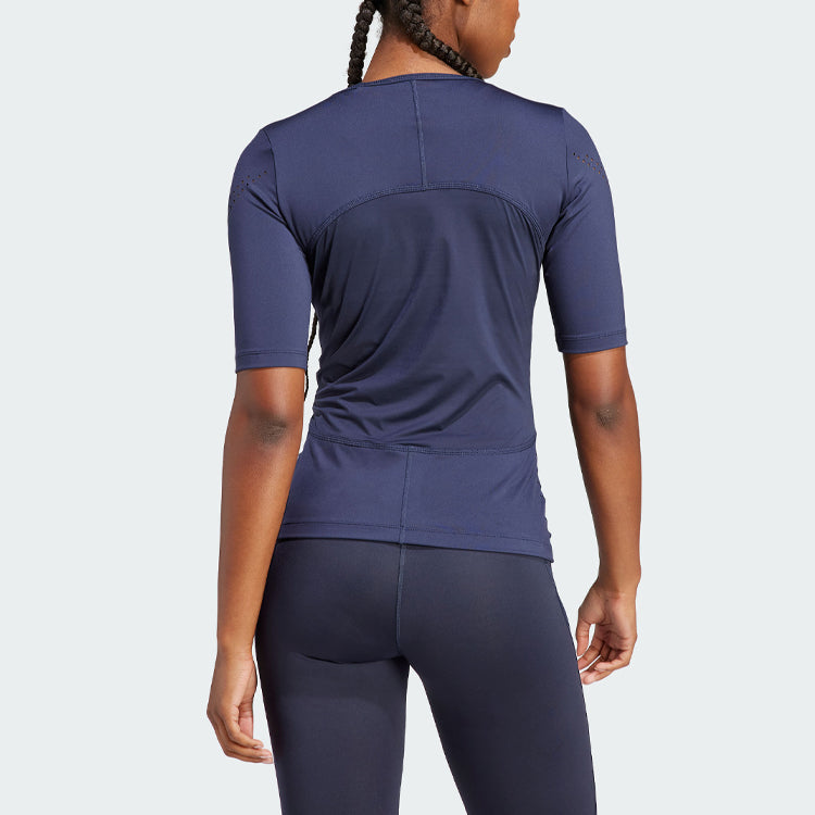 (WMNS) adidas x Stella McCartney Truepurpose Training Tee 'Navy Blue' IB6783