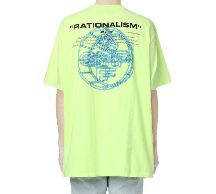 Off-White Logo Printed Men Yellow/Green OMAA027R201850036288