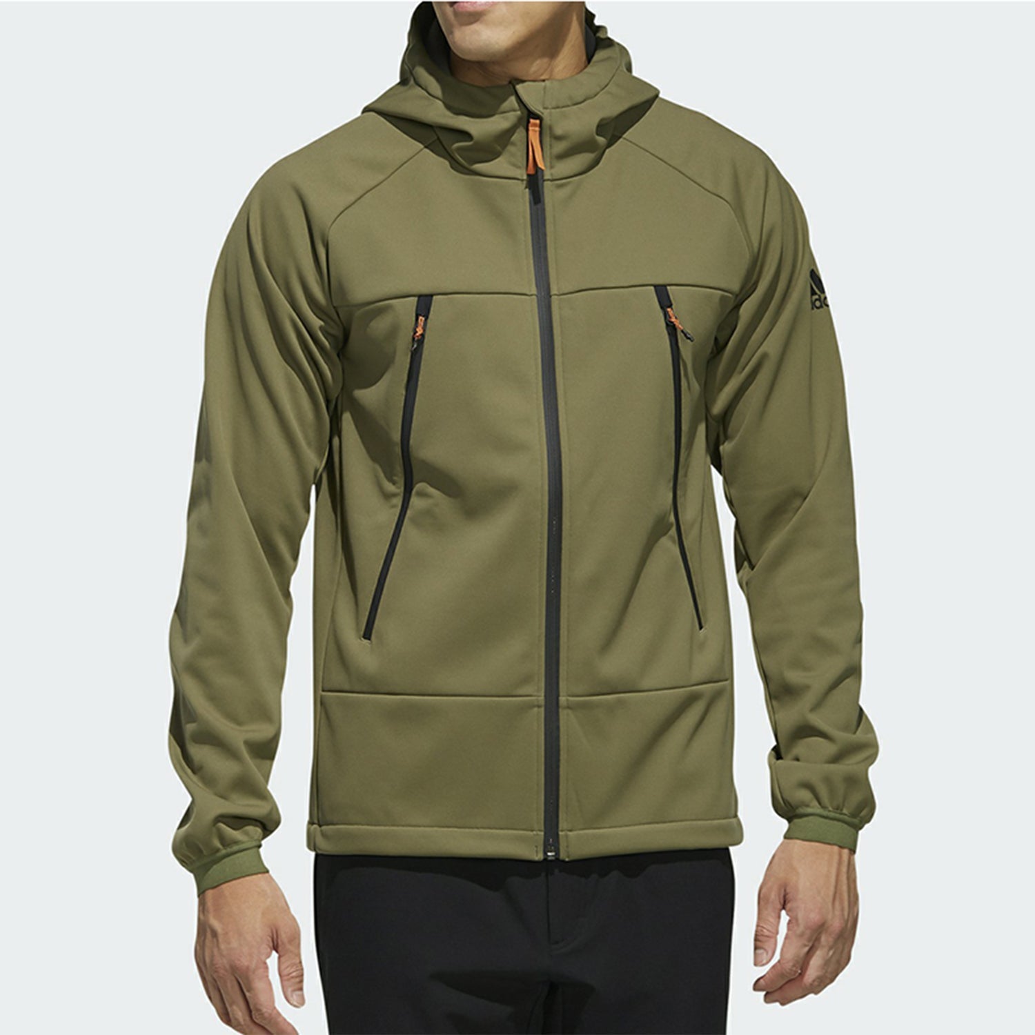 adidas Casual Sports Hooded Jacket Khaki Brown EH3946