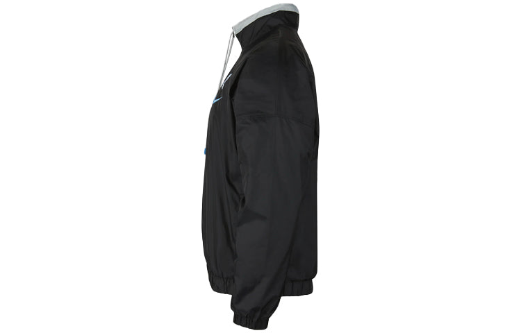 Nike Embroidered Logo Stand Collar Los Angeles Lakers Jacket Black CN1650-010