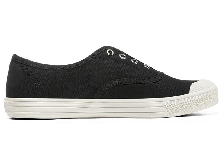 (WMNS) Skechers Bobs B Cool Low-Top Slip-On Shoes Black/White 113826-BLK