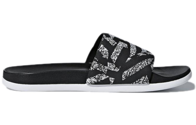 (WMNS) adidas Adilette CloudFoam Plus Graphic Slides 'Core Black' CG2820