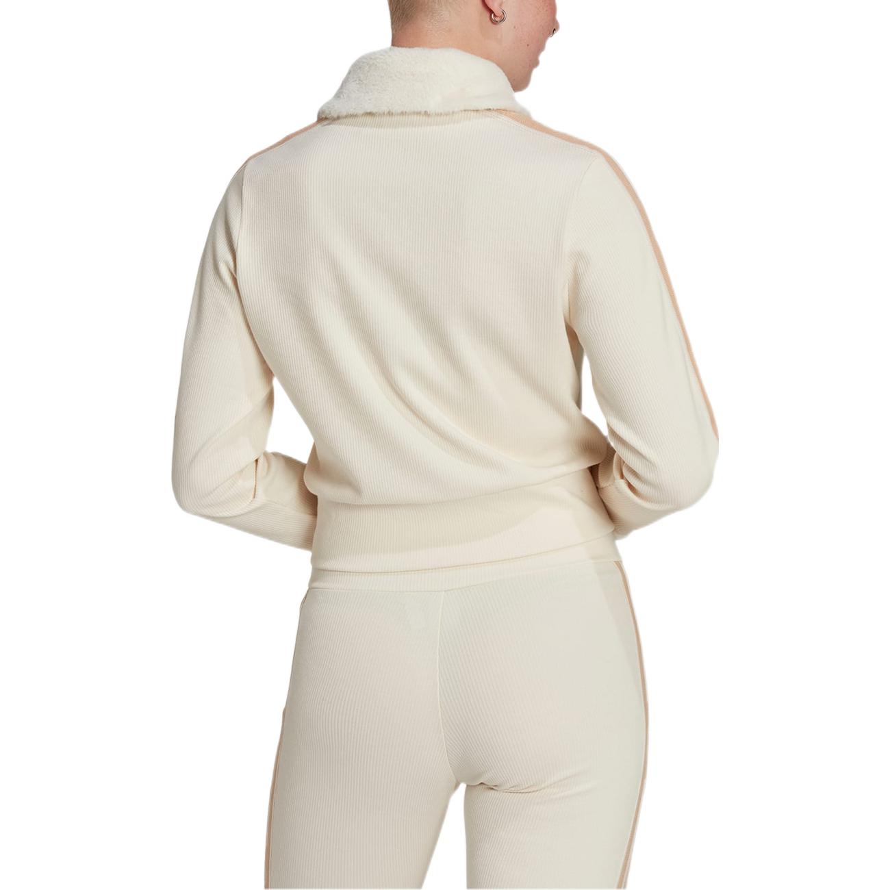 (WMNS) adidas Ski Chic Rib Track Jacket Asia Sizing 'Beige' IA3913