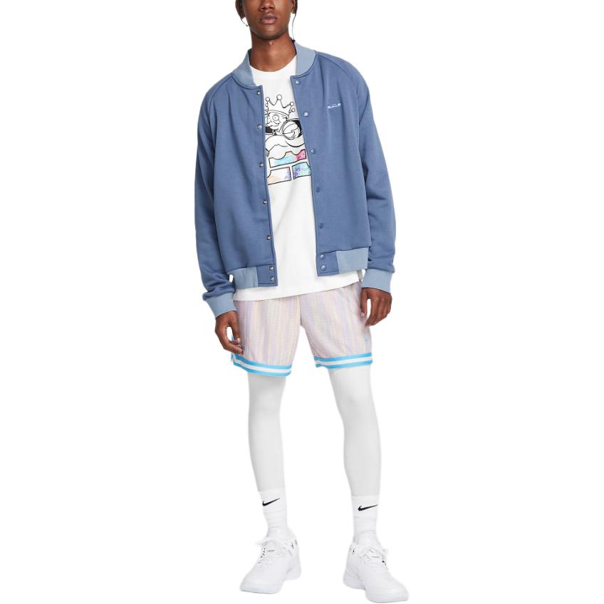 Nike LeBron Standard Issue Therma-FIT Basketball Jacket 'Blue White' FZ1034-491