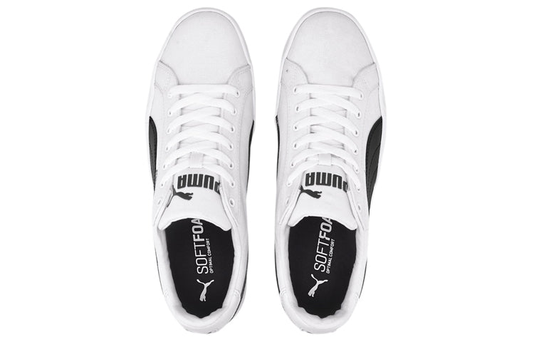 PUMA Smash Vulc Canvas 'White Black' 374754-01