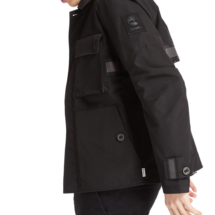 Men's Timberland Reflective Cargo Multiple Pockets Jacket Black A29VP001