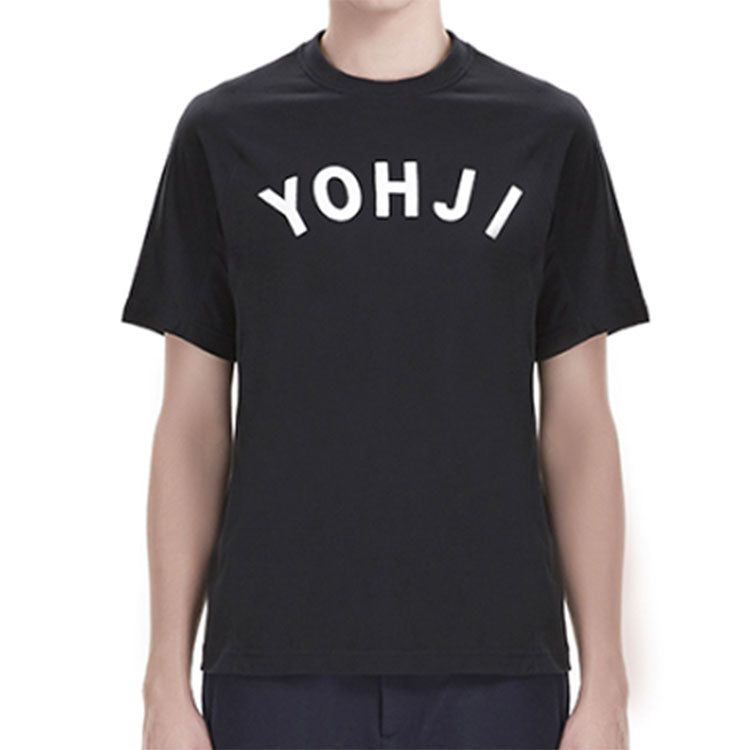 Y-3 U YOHJI LETTERS SS TEE Alphabet Printing Short Sleeve Unisex Black FJ0327