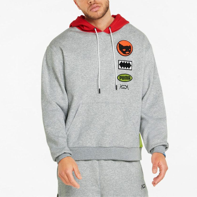 PUMA Pre Owned Playbook Pullover Hoodie 'Grey' 534188-01