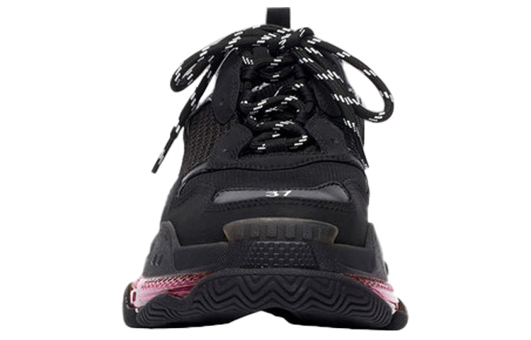 (WMNS) Balenciaga Triple S 'Clear Sole - Black Pink Neon' 544351W2FR11053