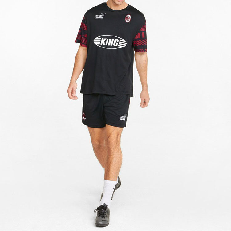PUMA AC Milan Football Heritage Shorts 'Black White Red' 765094-01