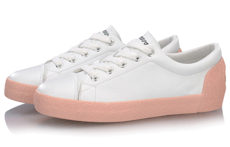 (WMNS) Li-Ning Vulc Lite 'White Pink' AGCP072-3