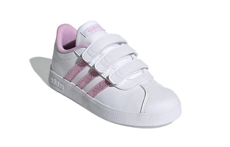(PS) adidas VL Court 2.0 'White Purple' FY9276