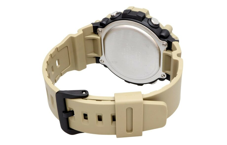 Men's CASIO Khaki Waterproof Quartz Resin Strap Date Display Watch Mens Digital AE-1500WH-5AVCF