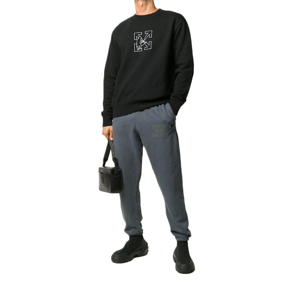 Men's Off-White Arrows logo Black OMBA025E20FLE0021001
