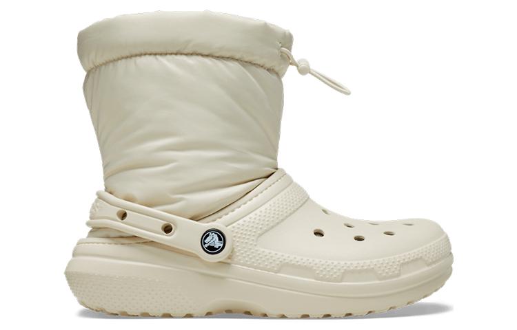 (WMNS) Crocs Classic Lined Neo Puff Boots 'Beige' 206630-2Y2