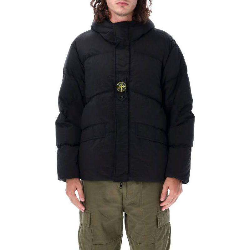 STONE ISLAND Naslan Down TC Garment Dyed Jacket 'Black' 791542719-V0029