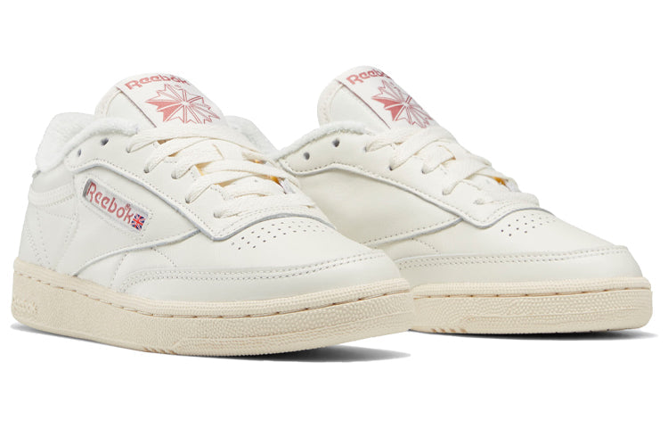 (WMNS) Reebok Club C 85 Sneakers White/Deep-Wine Q46211