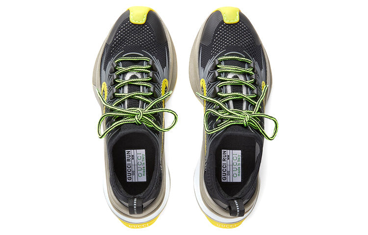 Gucci Run Sneaker 'Black Yellow' 680938-USM10-8480