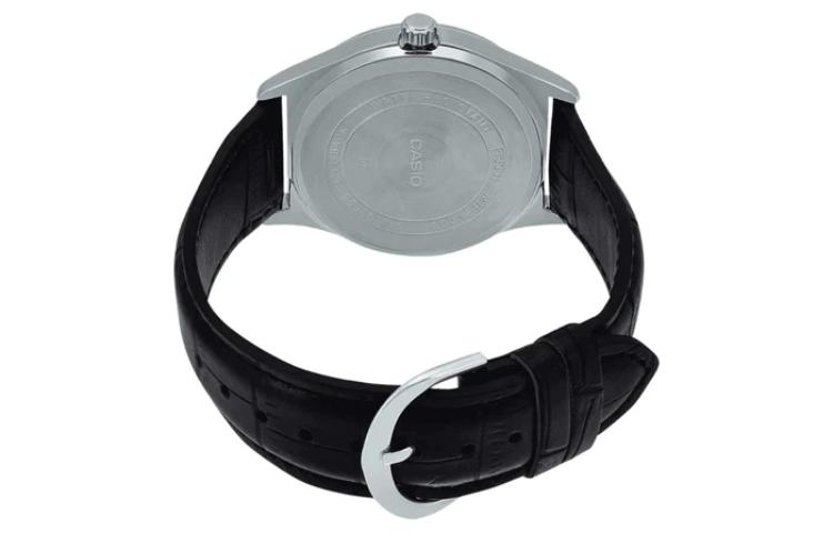 CASIO Leather Band Waterproof Men Mens Black Analog MTP-V006L-1B