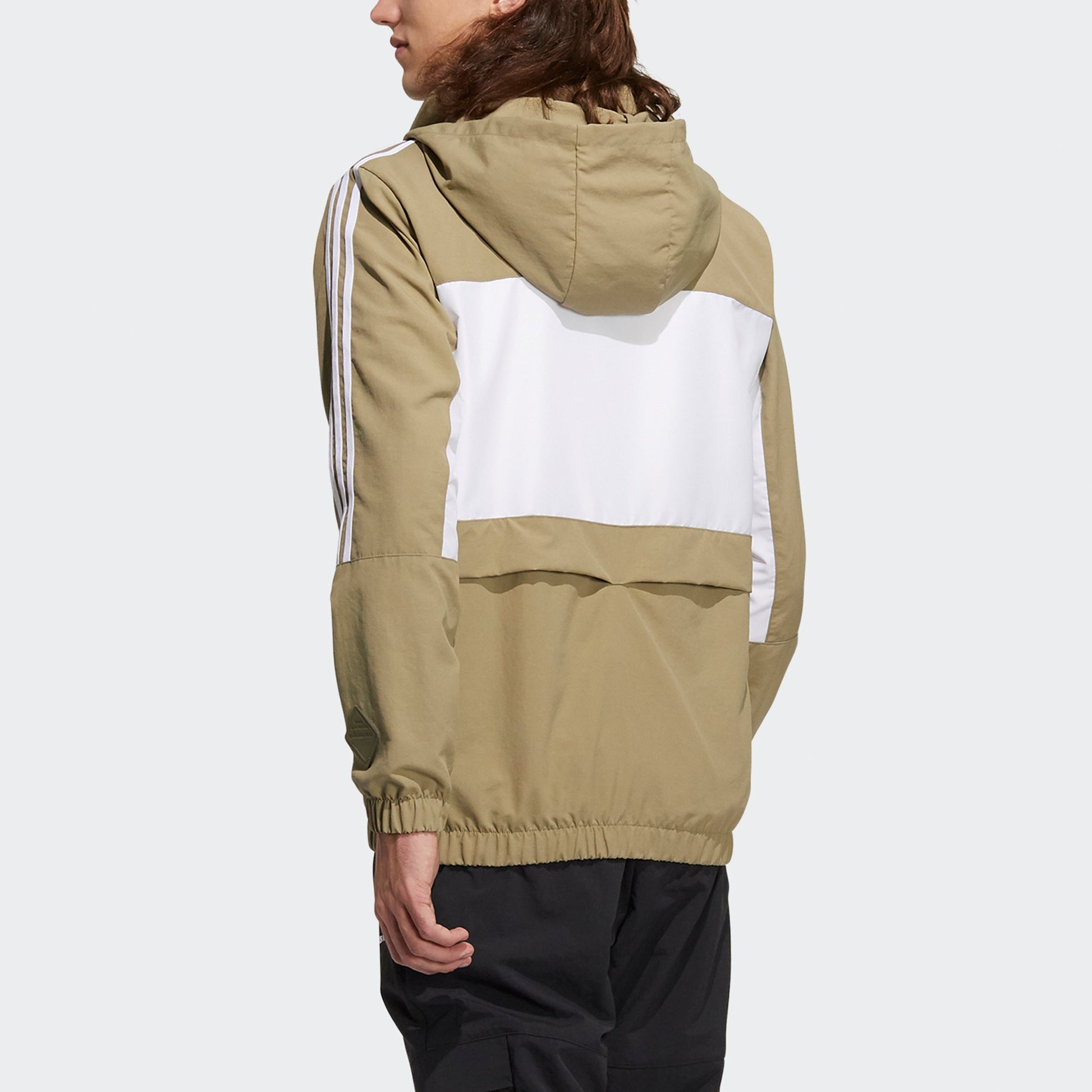 Men's adidas neo Sw Pck Hd Wb Casual Sports Detachable Jacket Olive H55263
