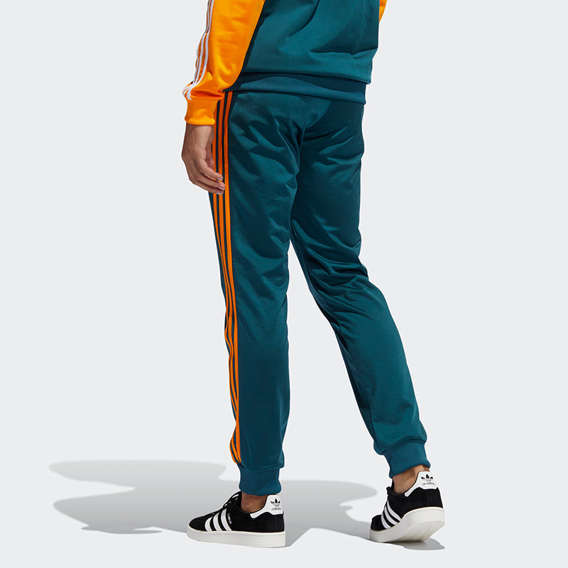 adidas originals 3 Stripe Track Casual Sports Trousers Men's Green GN8619
